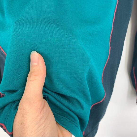 ICEBREAKER Women's Merino GT Quarter Zip Pullover Teal Pink S - Picture 4 of 9